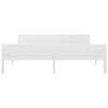 vidaXL Bed Frame without Mattress Solid Pinewood White 180x200 cm Super King