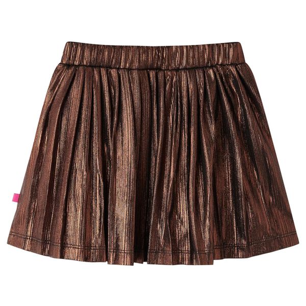 Kids' Skirt with Glitters Cognac 140