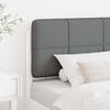 vidaXL Upholstered Headboard with Headboard White and Light Grey 80 cm