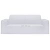 vidaXL 2-Seater Stretch Couch Slipcover White Polyester Jersey