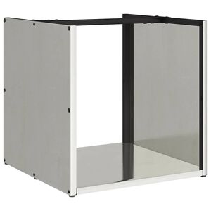 vidaXL Firewood Rack 40x40x40 cm Stainless Steel