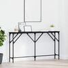 vidaXL Console Table Black oak 140 x 23 x 75 cm