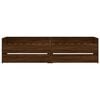 vidaXL Bed Frame with Drawers without Mattress Brown Oak 90x200 cm