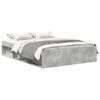 vidaXL Bed Frame without Mattress Concrete Grey 150x200 cm King Size