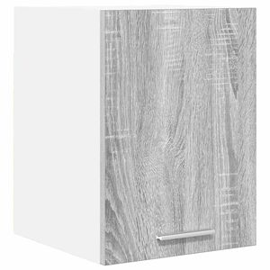 vidaXL Hanging Cabinet Riga Grey Sonoma and White 30 x 31 x 40 cm