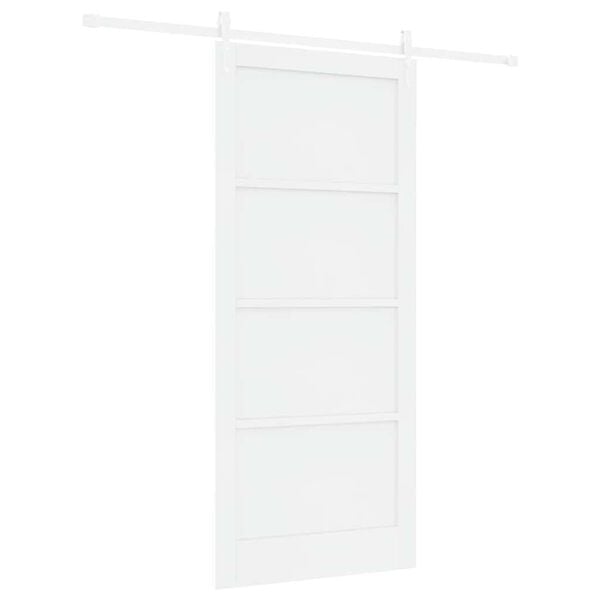 vidaXL Sliding Door ORKDAL White 93 x 211 cm Solid Pine Wood