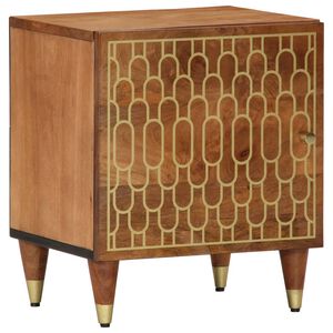 vidaXL Bedside Cabinet 40x33x46 cm Solid Wood Mango