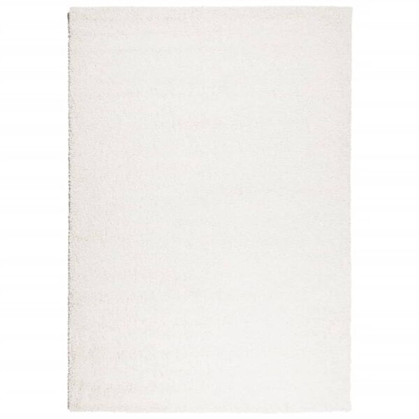 vidaXL Shaggy Rug PAMPLONA High Pile Modern Cream 120x170 cm