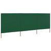 vidaXL 3-panel Wind Screen Fabric 400x160 cm Green
