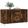 vidaXL Sideboard Smoked Oak 100x36x60 cm Engineered Wood