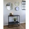 House Nordic Console Table with 2 Shelves Avery Black