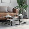 vidaXL Coffee Table Grey Sonoma 87.5x87.5x40 cm Engineered Wood