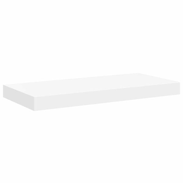 vidaXL Floating Wall Shelf White 50x23x3.8 cm MDF