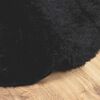 vidaXL Shaggy Rug High Pile NAVARRA Black 240x240 cm Polyester