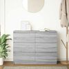 vidaXL Sideboard Grey Sonoma 100x35x76 cm Engineered Wood