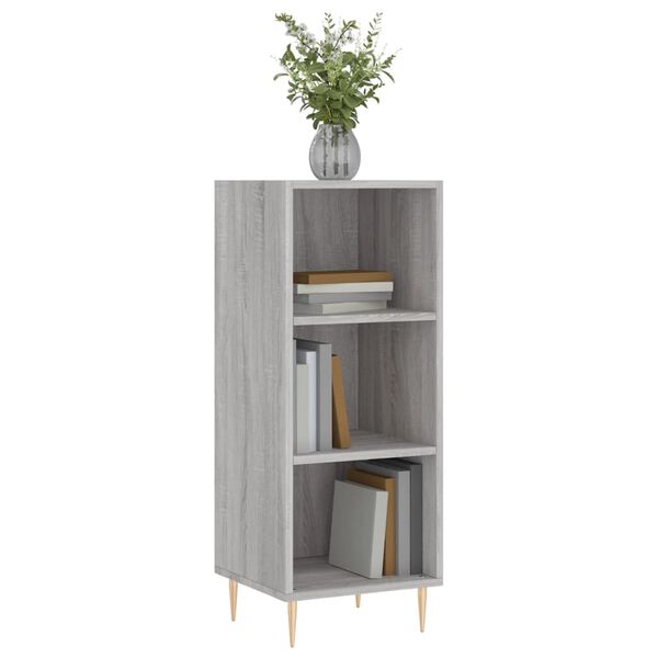 vidaXL Sideboard Grey Sonoma 34.5x32.5x90 cm Engineered Wood