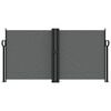vidaXL Retractable Side Awning Anthracite 120x1200 cm