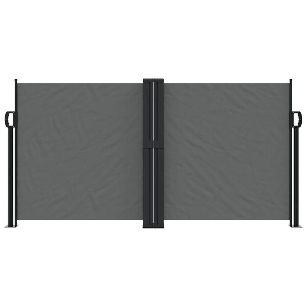 vidaXL Retractable Side Awning Anthracite 120x1200 cm