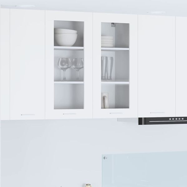 vidaXL Hanging Cabinet with Door White 80 x 31 x 80 cm Engineered Wood