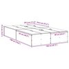 vidaXL Storage Bed Frame Sonoma Oak 120 x 190 cm Engineered Wood