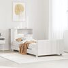 vidaXL Bed Frame without Mattress White 90x200 cm Solid Wood Pine