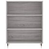 vidaXL Highboard Grey Sonoma 69.5x34x180 cm Engineered Wood