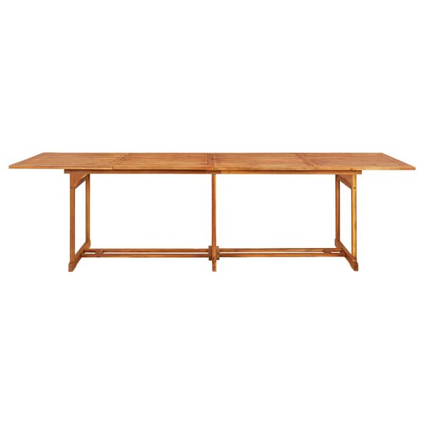 vidaXL Garden Dining Table 280x90x75 cm Solid Acacia Wood