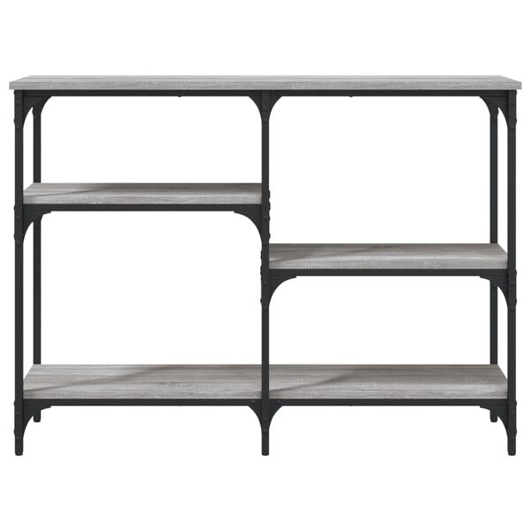 vidaXL Console Table Grey Sonoma 102x29x75 cm Engineered Wood