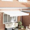 vidaXL Retractable Awning White 350 x 200 cm Fabric