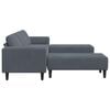 vidaXL Living Room Couch 3 pcs Dark Grey
