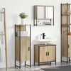 vidaXL Bathroom Furniture Set with Shelf 3 pcs Brown 60 x 30 x 60 cm