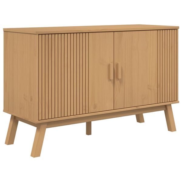 vidaXL Sideboard OLDEN Brown 114x43x73.5 cm Solid Wood Pine