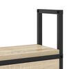 vidaXL Storage Headboard with Charging Station Sonoma oak 75 cm