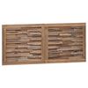vidaXL Bed Headboard Natural Solid Teak Wood
