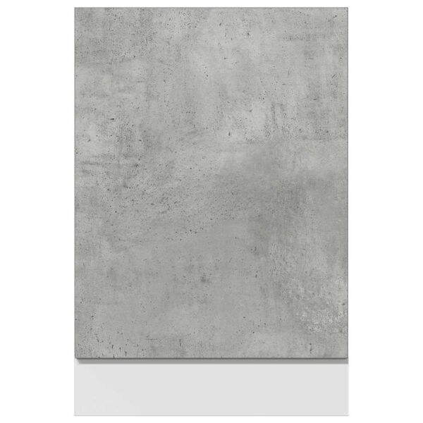 vidaXL Dishwasher Panel Lyon Concrete Grey 45x3x67 cm