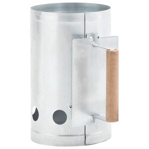 vidaXL Charcoal Grill Chimney Starter Galvanised Steel