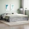 vidaXL Bed Frame without Mattress Concrete Grey 200x200 cm