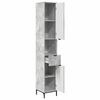vidaXL Bathroom Cabinet with Drawer Concrete Grey 31.5 x 33 x 190 cm