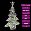 vidaXL Christmas Tree with 100 LEDs Multicolour 120 cm Acrylic