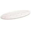 vidaXL Table Top White 110x55x2.5 cm Solid Wood Pine Oval