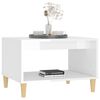 vidaXL Coffee Table High Gloss White 60x50x40 cm Engineered Wood