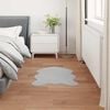 vidaXL Faux Rabbit Fur Rug Olite Grey 50 x 80 cm Polyester