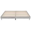 vidaXL Bed Frame without Mattress Grey Sonoma 140x200 cm Engineered Wood
