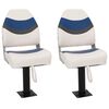 vidaXL Boat Seats 2 pcs with Pedestal 360&deg; Rotatable