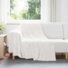 vidaXL Throw Blanket White 150 x 200 cm Fleece