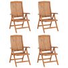 vidaXL 7 Piece Garden Dining Set Solid Teak Wood