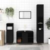 vidaXL Bathroom Cabinet Black 80x33x60 cm Engineered Wood