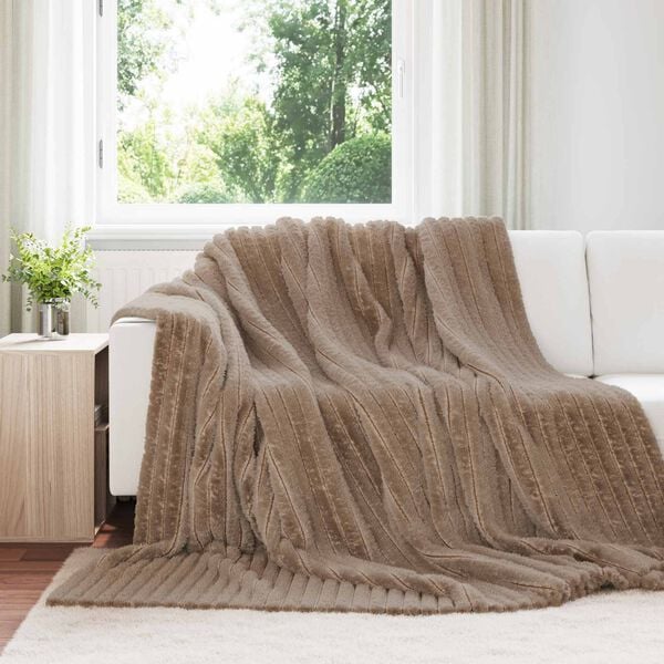vidaXL Throw Blankets 6 pcs Camel 240 x 220 cm Fleece