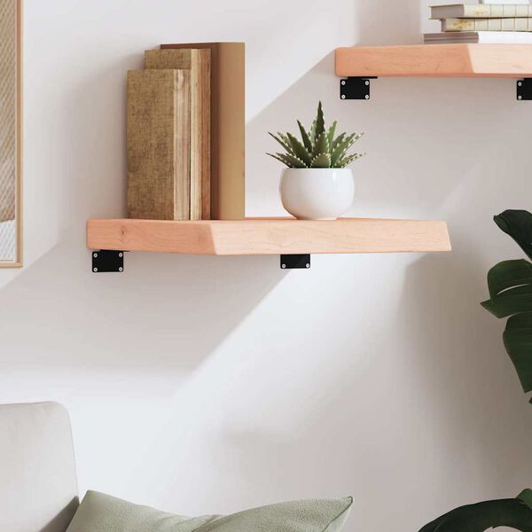 vidaXL Wall Shelf 40x40x(2-6) cm Untreated Solid Wood Oak