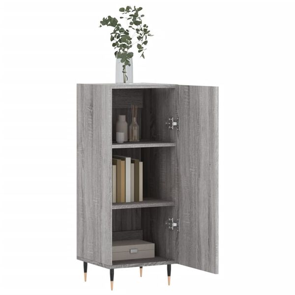 vidaXL Sideboard Grey Sonoma 34.5x34x90 cm Engineered Wood